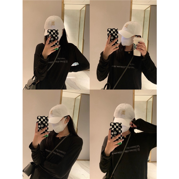 Mũ lưỡi trai thêu chữ R thời trang cao cấp, nón lưỡi trai Unisex Hàn Quốc M13