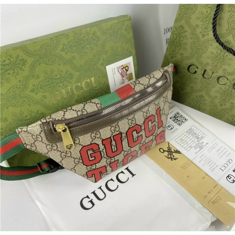 Túi đeo ngực đeo bụng nam nữ unisex Gucci tiger fullbox hoả tốc