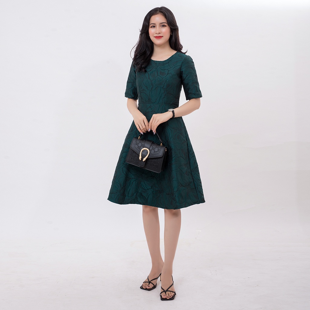 Đầm trung niên sang trọng AMYRA, thiết kế dự tiệc đẹp trẻ trung cao cấp công sở cho mẹ  đi tiệc, đi chơi đủ size da095 | BigBuy360 - bigbuy360.vn