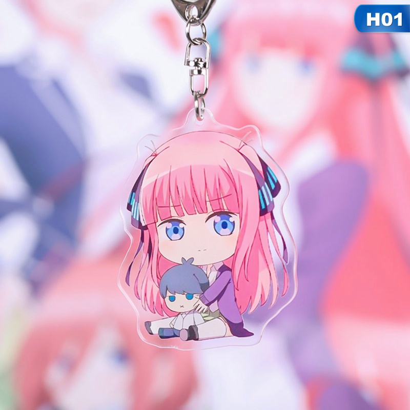 Móc khóa hình nhân vật Nakano Miku xinh xắn