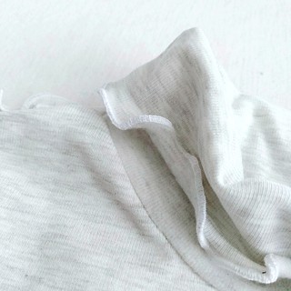 Áo cổ lọ bé gái cotton len