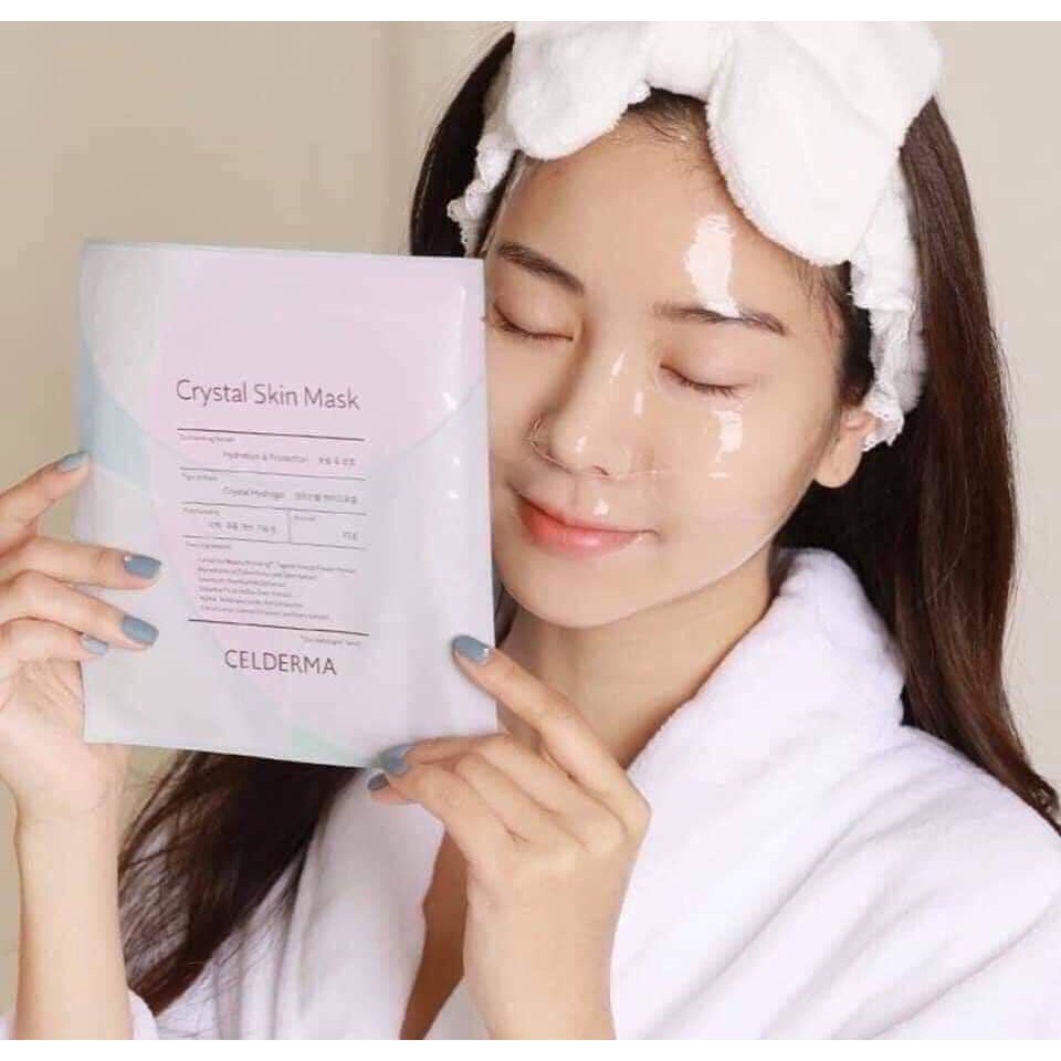 Lẻ 1 miếng mặt nạ thạch sinh học cấp ẩm, đàn hồi, căng bóng da Cellderma Ninetalks Hydrogel mask