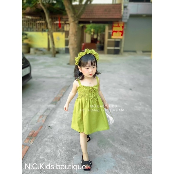 Váy đầm dây nhún cho bé gái 10-25kg