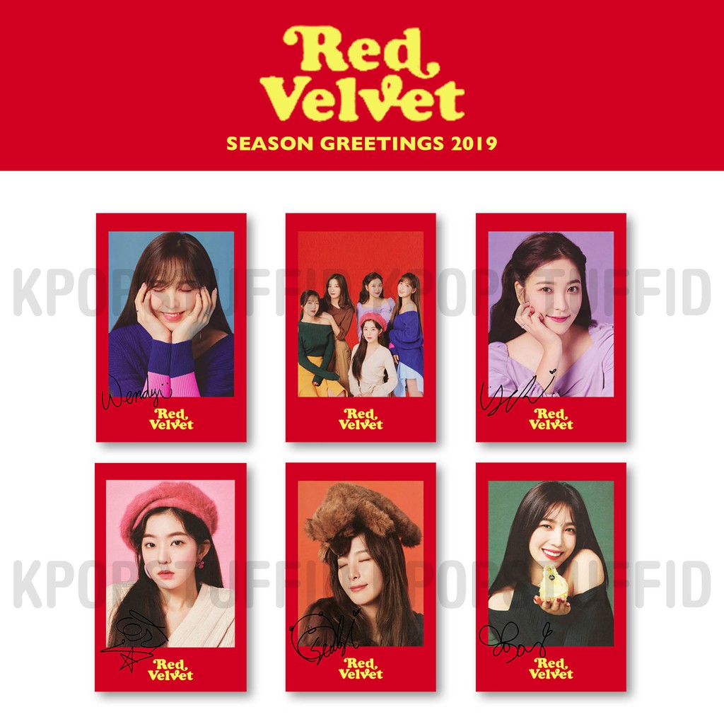 Thiệp Chúc Mừng Năm Mới 2019 T010 Nhóm Red Velvet