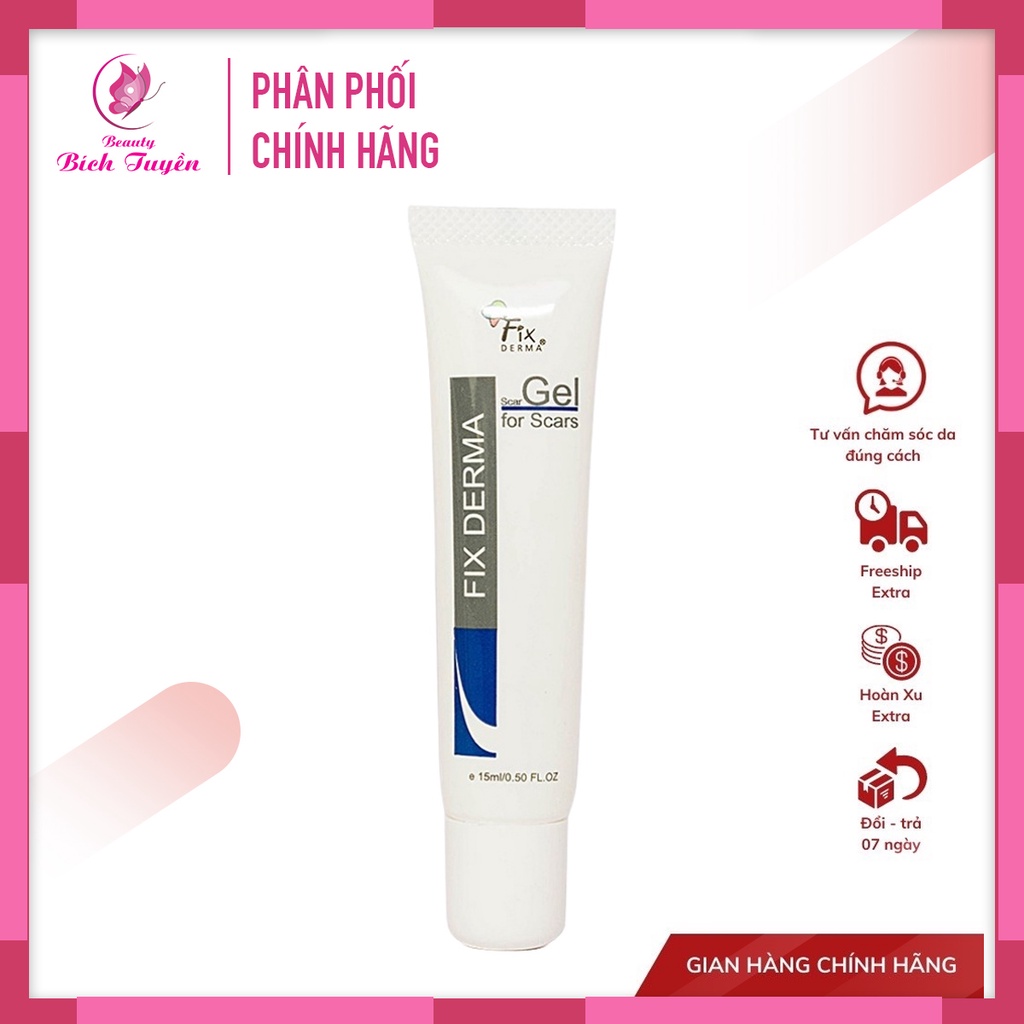 Kem Gel Làm Mờ Sẹo Fixderma Scar Gel  - Kem mờ sẹo fixderma scar gel làm mờ các loại sẹo mụn, sẹo rỗ, sẹo lồi, sẹo