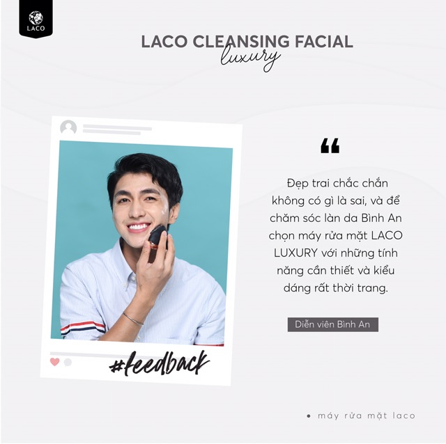 MÁY RỬA MẶT LACO LUXURY 4in1 - giúp Bạn trẻ hoá làn da cho cả gia đình ( SẠCH SÂU - XOÁ NHĂN - MASSAGE - GIẢM NỌNG CẰM) | BigBuy360 - bigbuy360.vn