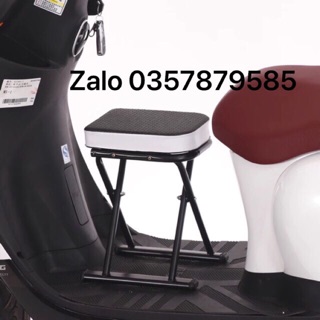 Ghế ngồi xe máy, xe máy điện chân chữ X, có thể bỏ cốp khi không dùng