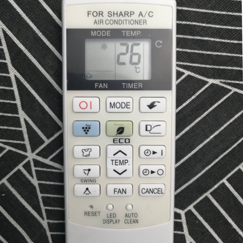 Điều khiển điều hòa Sharp mới_remote máy lạnh Sharp