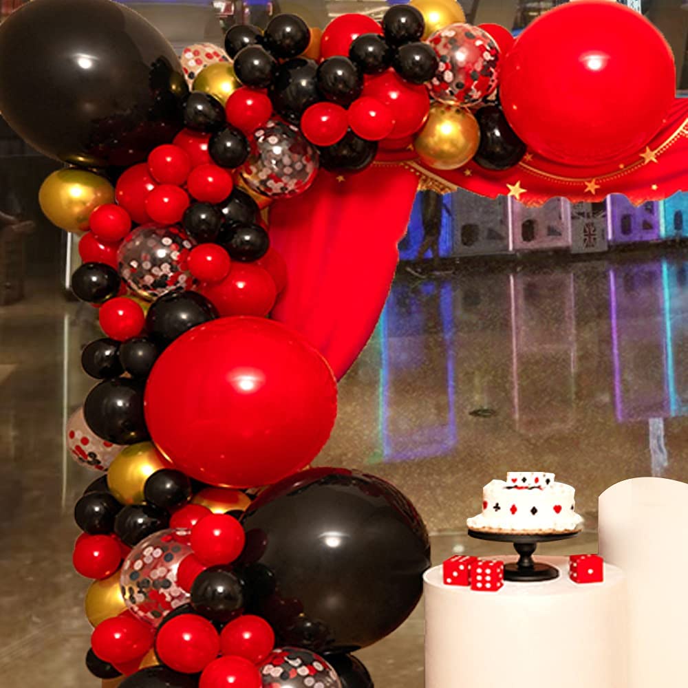 Bong Bóng Latex Dày Hình Tròn Màu Đỏ Dùng Trang Trí Tiệc Cưới/Sinh Nhật 5/10/12/18 inch