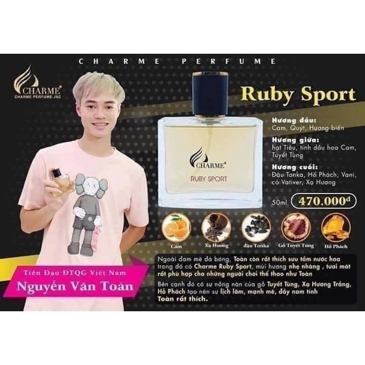 Nước hoa Charme Ruby Sport 50ml