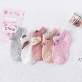 T17 Set 5 Đôi Tất Lưới Cho Bé Trai Bé Gái Xuất Hàn Hàng Quảng Châu Bao Chất