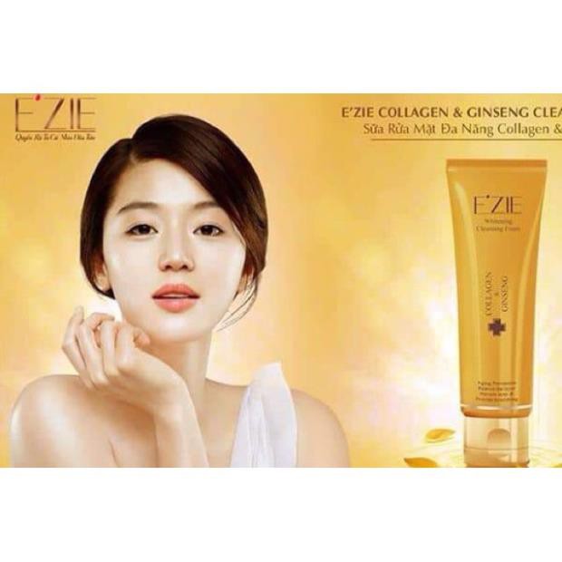 [EZIE Chính Hãng] EZIE Sữa rửa mặt đa năng Collagen và Nhân Sâm Ezie 130ml