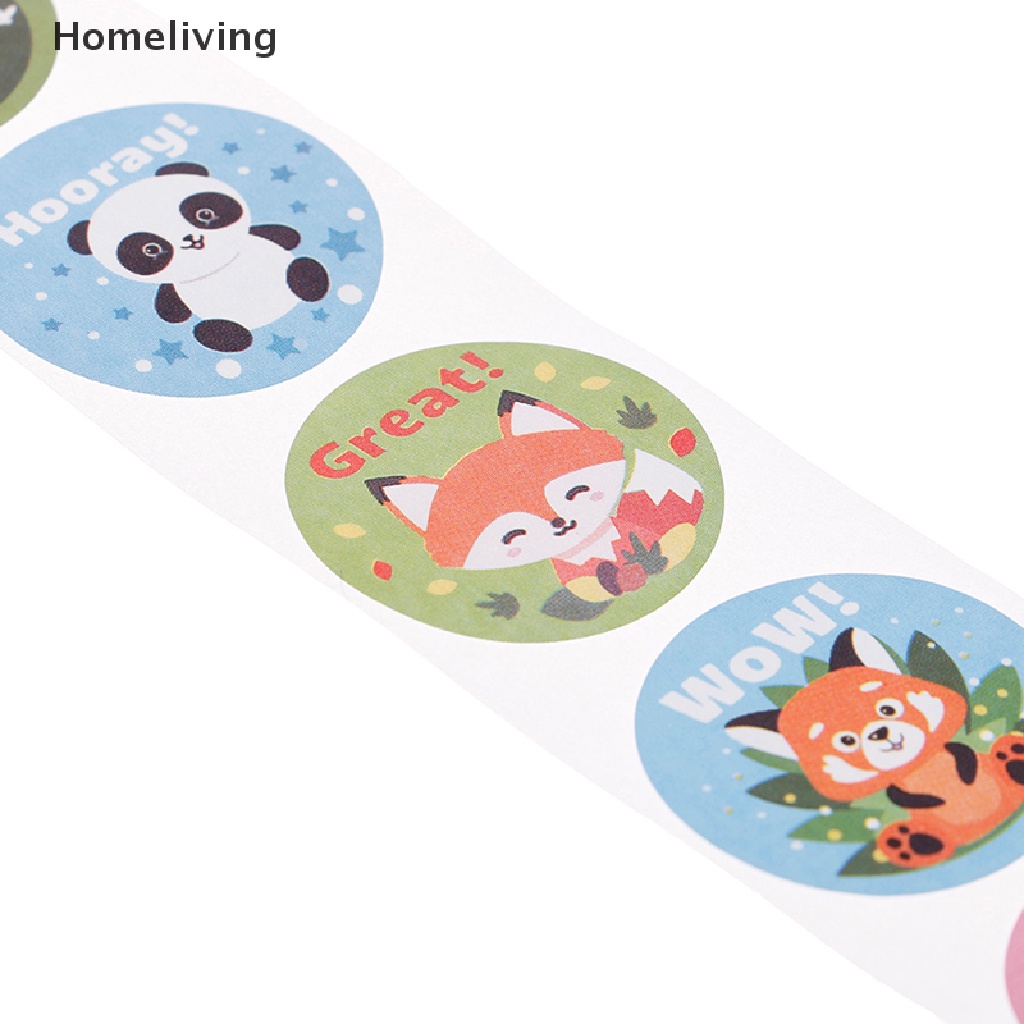 Bộ 500 Miếng Dán Hình Động Vật Dễ Thương Dùng Làm Phần Thưởng Cho Giáo Viên