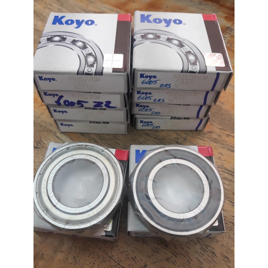 Vòng bi bạc đạn 6005 ZZ Koyo, 6005 2RS Koyo