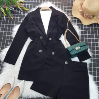 Set bộ áo vest nữ  quần short