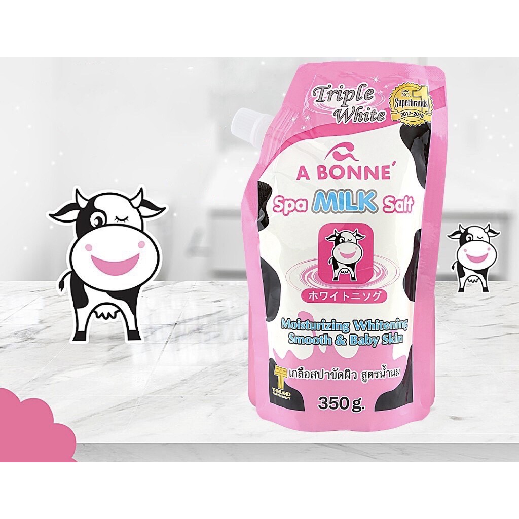 Sữa Tắm Muối Bò A Bonne Spa Milk Salt Thái Lan 350gr