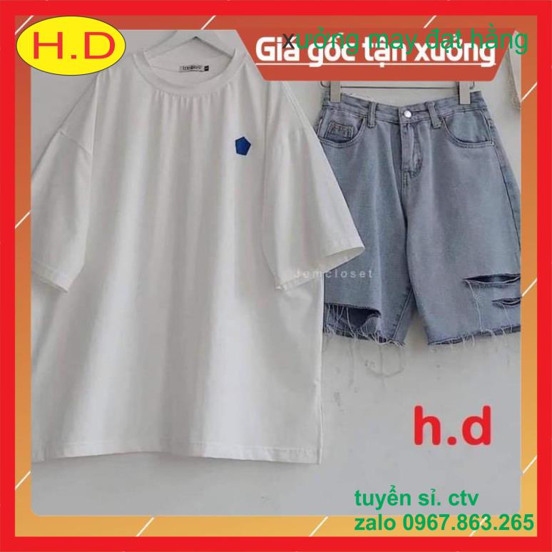 sét áo logo lục giác + quần đùi bò