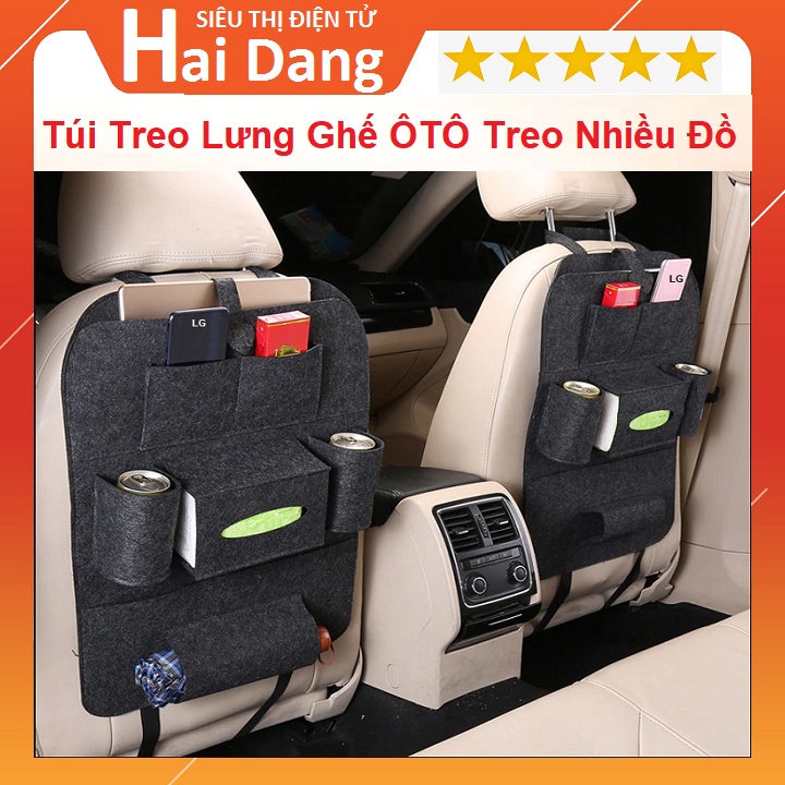 Túi Để Đồ Treo Ghế Xe Hơi, Túi Treo Ghế Ô Tô, Chất Liệu Nỉ Cao Cấp, Rẻ Bền Đẹp, Chắc Chắn, Phù Hợp Với Các Loại Xe