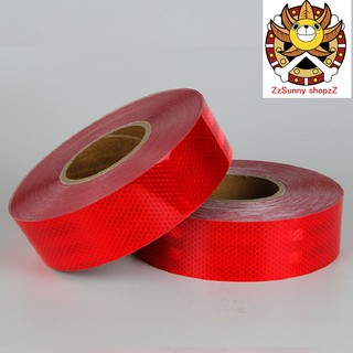 Decan Băng keo phản quang lưới khổ 5cmx5m Màu đỏ