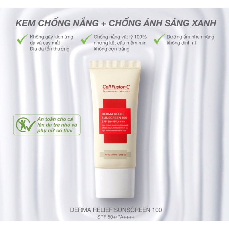 Kem chống nắng Cell Fusion C Đỏ/Vàng 50ml