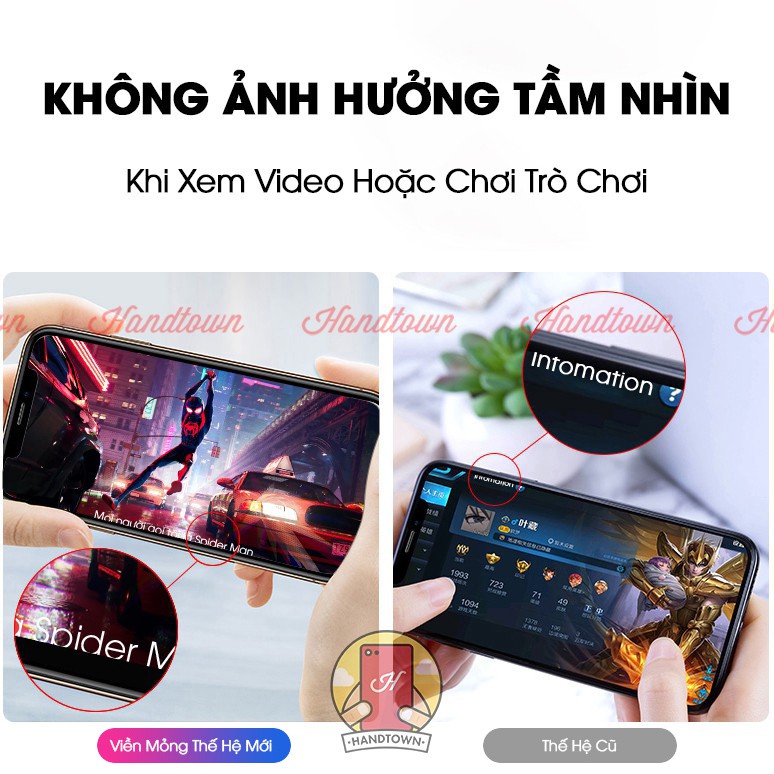 Cường Lực Viền Mỏng Dành Cho Vsmart Active 3 Không Lấn Màn