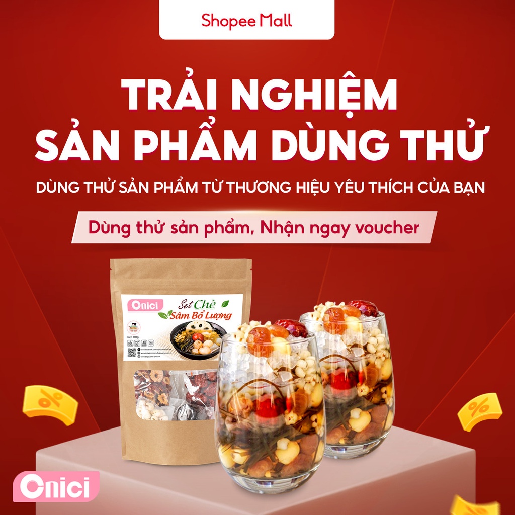 Sâm bổ lượng Bếp của mẹ ONICI, Set nguyên liệu dùng thử 5-7 chén