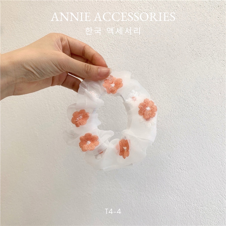 Buộc tóc Cột Tóc Vải Scrunchies nhiều màu ANNIE - T4-4