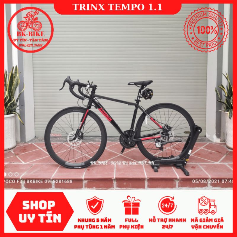 Xe Đạp Thể Thao Trinx Tempo 1.1 - Khung Nhôm, Groupset Shimano, Mayer Nhôm Bạc Đạn