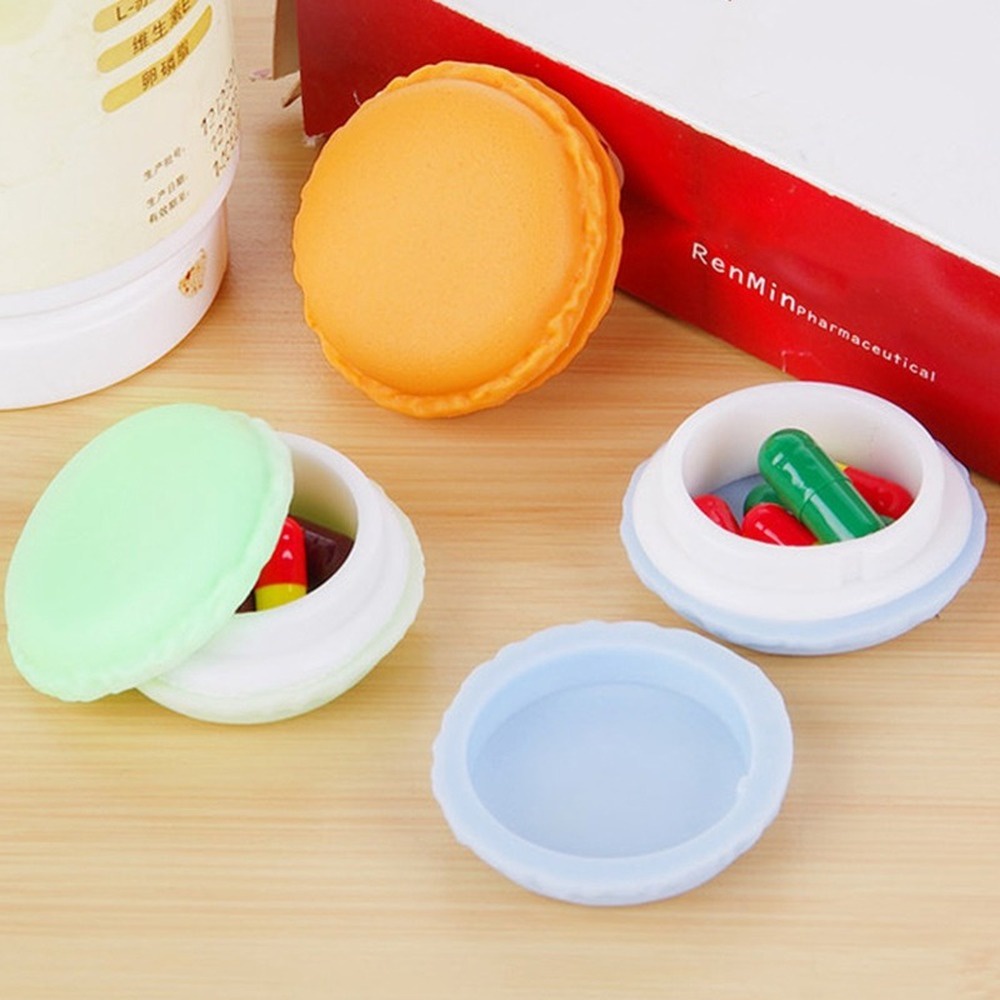 Túi Đựng Trang Sức Mini Hình Bánh Macaron Xinh Xắn