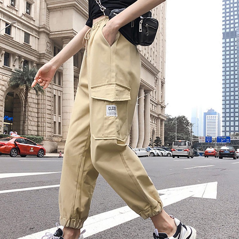 Quần legging phong cách thể thao cho nữ nhiều túi chống nhăn | BigBuy360 - bigbuy360.vn