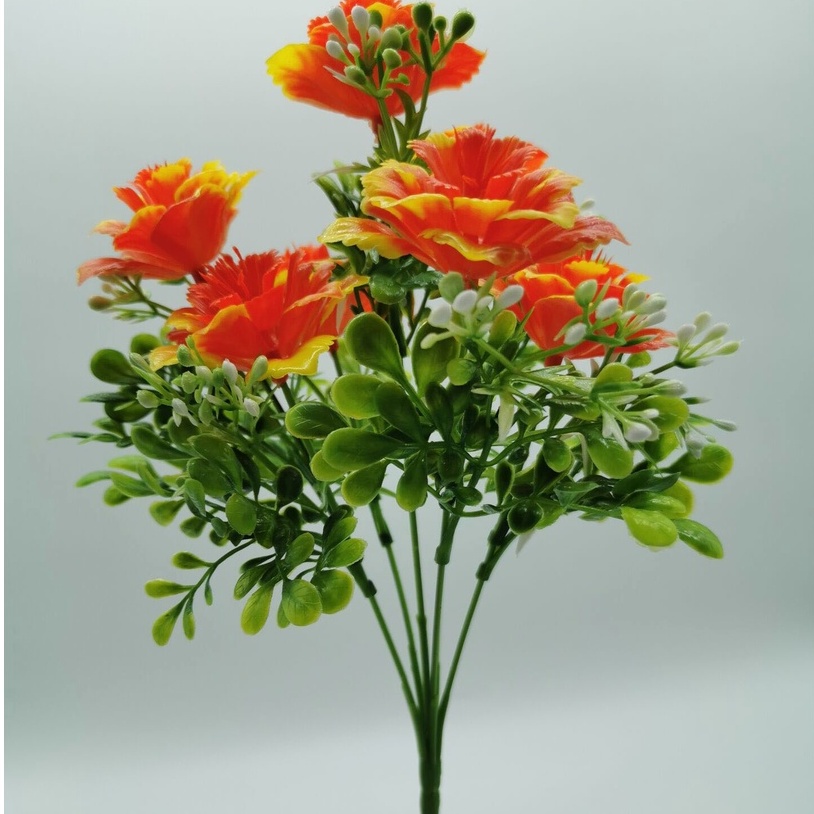 Chùm cành Hoa Dâm Bụt nhựa mô phỏng trang trí bình