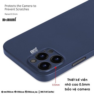 ỐP LƯNG IPHONE 12 PRO MAX MEMUMI MỎNG LỤA CHÍNH HÃNG