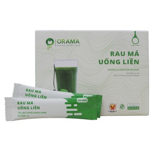 Bột Rau Má Orama Không Đường Quảng Thanh - Hộp 15 gói x 3g