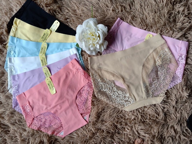 10 quần LÓT ĐÚC REN FOM TO 50-62kg CHỈ CÒN MÀU ĐEN