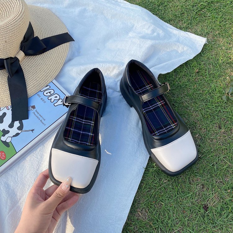 [ Mã 66CBSALE giảm 30K đơn 200K] Giày Nữ Đế Bằng Mũi Vuông Thời Trang Cá Tính | BigBuy360 - bigbuy360.vn