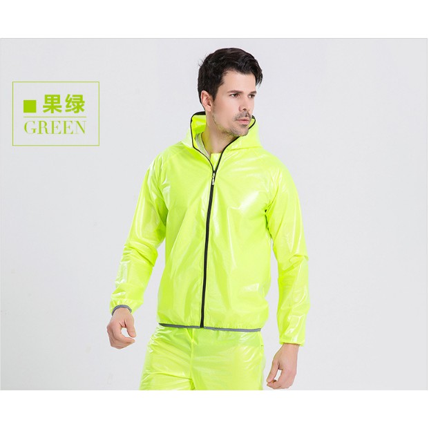 Bộ quần áo mưa đi xe đạp siêu nhẹ mà xanh dương