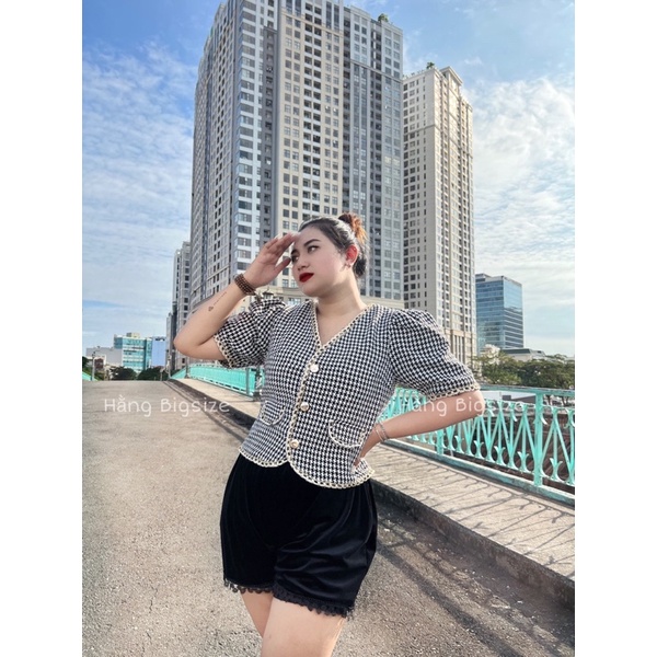 BIGSIZE - Quần Short Nhung Ren Lưng Thun ( ảnh thật shop chụp )