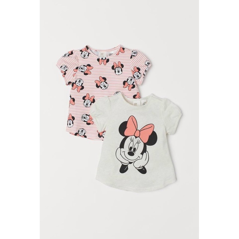 Áo cộc HM Minnie hồng 1-10Y (có ảnh thật)