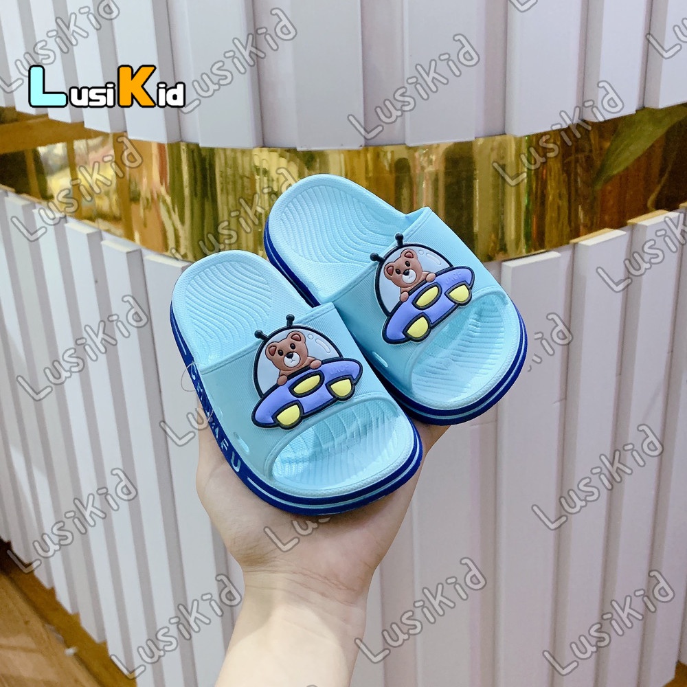 Dép Quai Ngang Siêu Đẹp cho bé Hình Gấu Vũ Trụ  Êm Nhẹ Dễ đi
