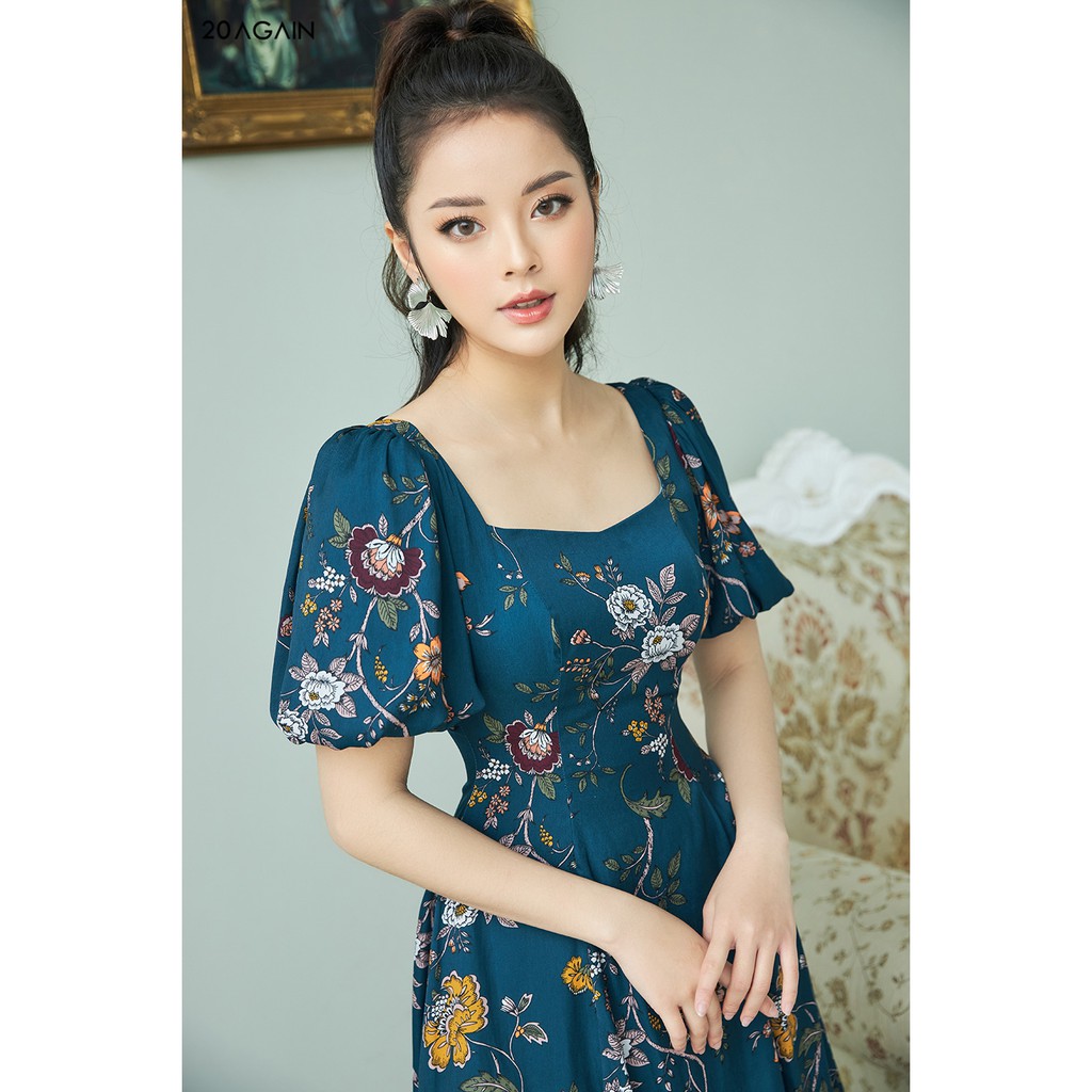 Đầm xòe cổ vuông tay xòe 20AGAIN DEA1319 | BigBuy360 - bigbuy360.vn