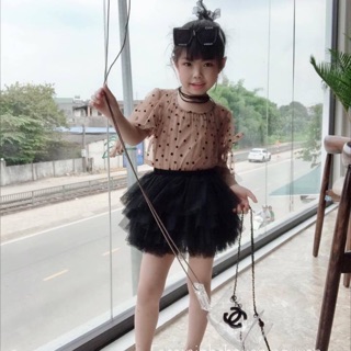 Set áo bi nâu tây kèm chân váy tutu hai mầu nâu Tây và đen ( set gồm 1 áo dây 1 áo bị voan và 1 chân váy tự chọn mầu)👌.