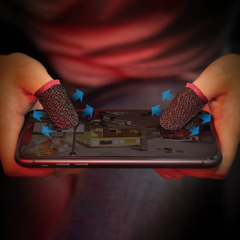 Bao ngón tay chơi game chống mồ hôi và chống trượt dùng để hỗ trợ chơi game trên điện thoại (1 cặp)