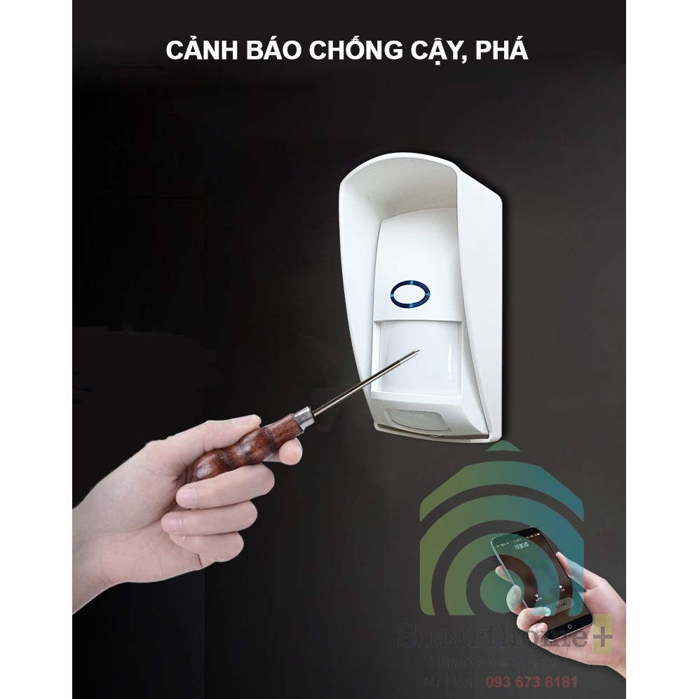 Cảm Biến Hồng Ngoại PIR Phát Sóng RF Chống Nước Chống Vật Nuôi PIRDT5B