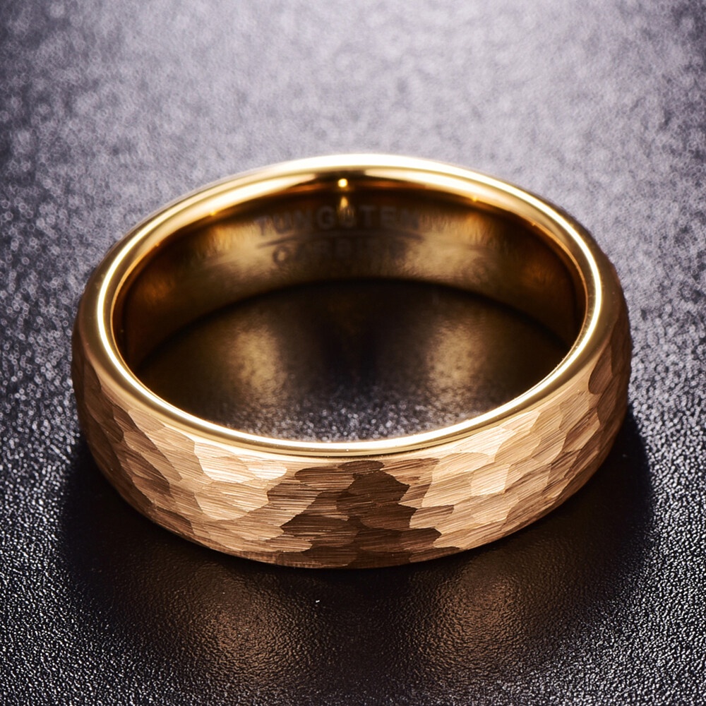 Nhẫn Đính Hôn Mạ Vàng 18k 100% 6mm Kích Thước 5-12
