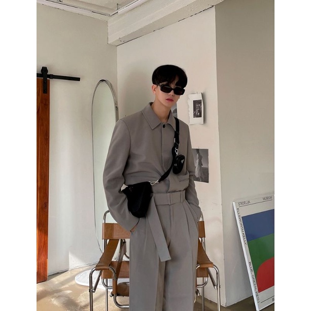 Mrcyc Set Vest Xám Cao Cấp Phong Cách Hàn Quốc Cho Nam