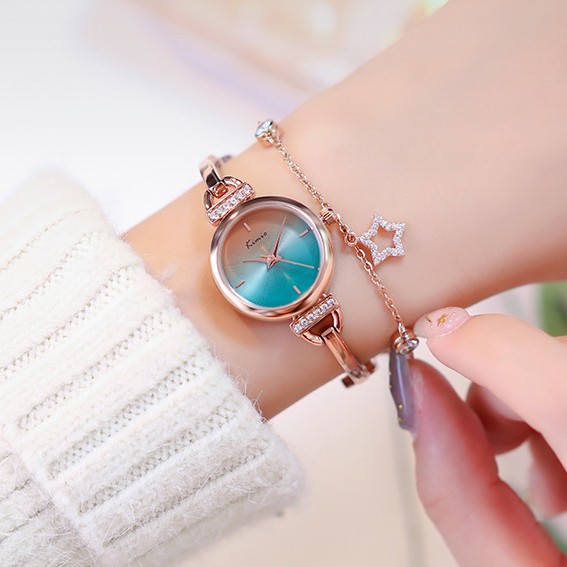 Đồng hồ nữ Kimio 6400 dây kèm lắc hàng chính hãng