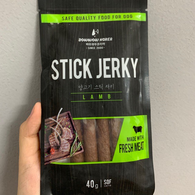 Thịt Cừu Que Snack Cho Chó BowWow Stick Jerky