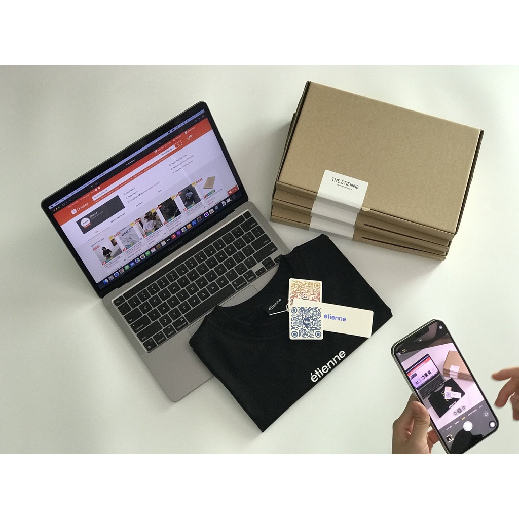 Áo phông form rộng ETIENNE Popular Logo vải cotton cao cấp co giãn, dày dặn Local Brand