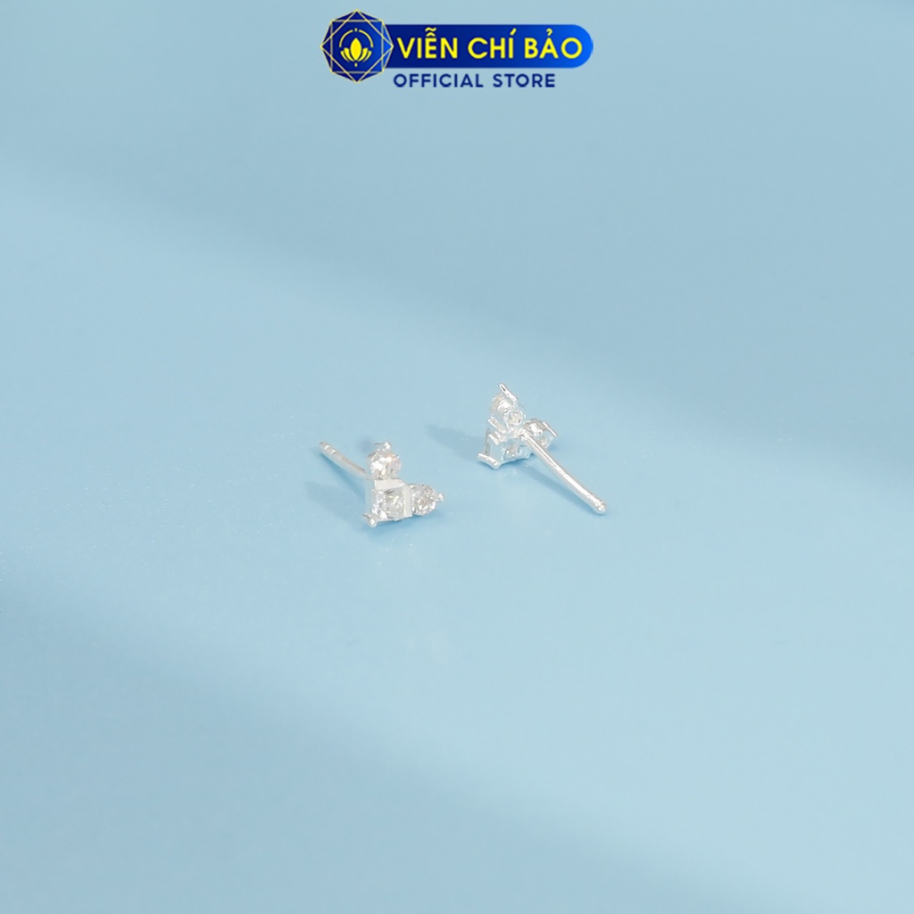 Bông tai chuột chất liệu bạc 925 thời trang phụ kiện trang sức nữ thương hiệu Viễn Chí Bảo E068