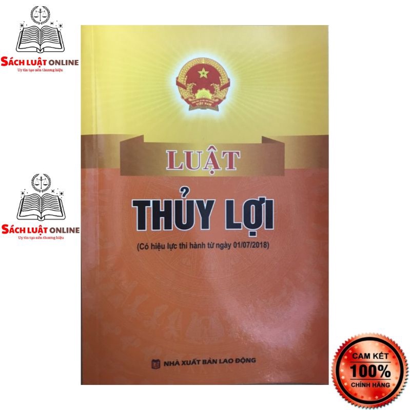Sách - Luật thủy lợi (NXB Lao động)
